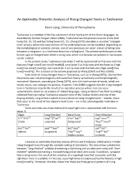 An Optimality Theoretic Analysis of Rising Changed Tones in Taishanese
