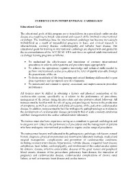 Curriculum in Interventional Cardiology