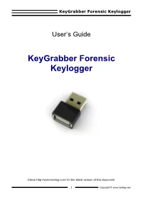 Hardware Keylogger User Guide