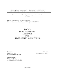 Local Trigonometric Methods for Time Series Smoothing