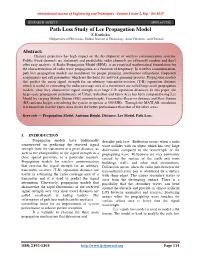 Path Loss Study of Lee Propagation Model S.Karthika 1(Department of Electronics, Madras Institute of Technology, Anna University, and Chennai)