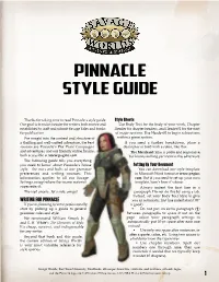 Pinnacle Style Guide