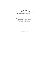 REPORT on the Free Movement of Workers in Germany in 2011-2012