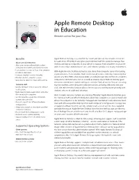 Apple Remote Desktop in Education Remote Control for Your Mac