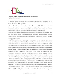 Rêverie” (Notes, Fragments, and Collage for a Lecture) by Juan José Lahuerta