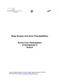 Ruby Gropas and Anna Triandafyllidou Active Civic