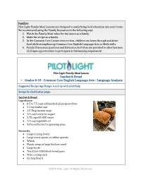Sandwich Bread + Grades 9-10 - Common Core English Language Arts - Language Analysis