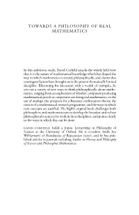 Towards a Philosophy of Real Mathematics