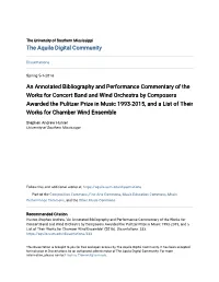 An Annotated Bibliography and Performance Commentary of The