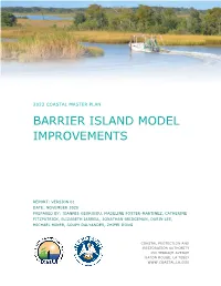 ICM-Barrier Island Model Improvements