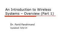 Introduction to Wireless Technologies