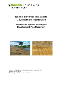 Norfolk Minerals and Waste Development Framework