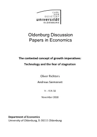 The Contested Concept of Growth Imperatives: Technology and the Fear of Stagnation