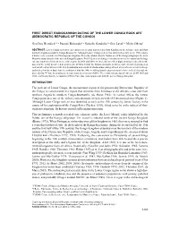 1383 First Direct Radiocarbon Dating of the Lower Congo