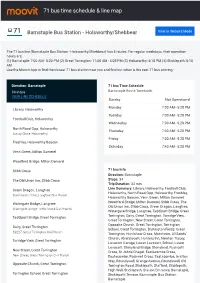 71 Bus Time Schedule & Line Route