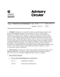 Draft Advisory Circular
