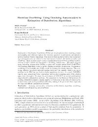 Harmless Overfitting: Using Denoising Autoencoders in Estimation of Distribution Algorithms