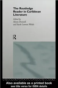 The Routledge Reader In: Caribbean Literature