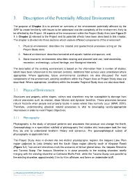 3. Description of the Potentially Affected Environment