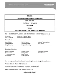 Meeting Planning and Environment Committee