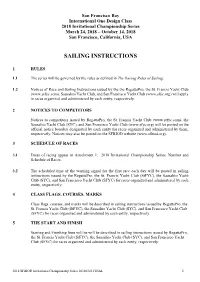 Sailing Instructions