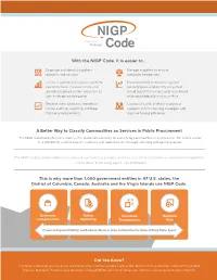 With the NIGP Code, It Is Easier To