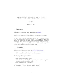 A Secure SOCKS5 Proxy
