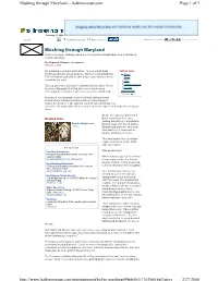 Mushing Through Maryland -- Baltimoresun.Com Page 1 of 3