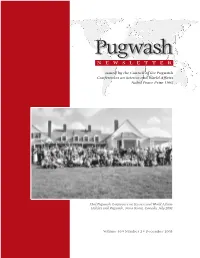 Pugwash NEWSLETTER