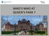 Who's Who MPP Slides
