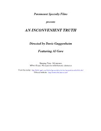 An Inconvenient Truth