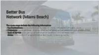Better Bus Network (Miami Beach)