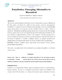 Enzybiotics: Emerging Alternative to Biocontrol