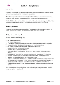 Guide for Complainants