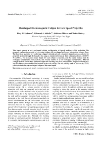 Overlapped Electromagnetic Coilgun for Low Speed Projectiles