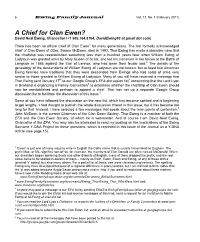 A Chief for Clan Ewen? David Neal Ewing, Chancellor (+1 505.764.8704, Davidewing93 at Gmail Dot Com)