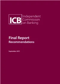 Final Report Recommendations