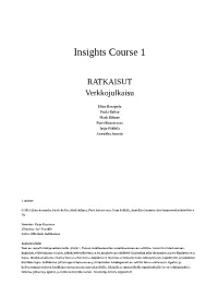 Insights Course 1