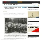 Women's March, Like Many Before It, Struggles for Unity