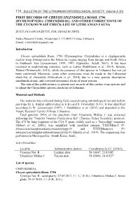 First Records of Chrysis Splendidula Rossi, 1790 (Hymenoptera: Chrysididae), and Other Corrections of the Cuckoo Wasp Check-List of Lithuanian Fauna