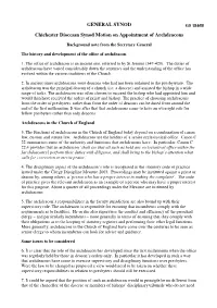 GENERAL SYNOD Chichester Diocesan Synod Motion On