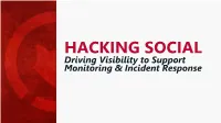 Hacking Social Media – Zerofox