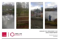 Horsehay Pool Management Plan Draft: Interim Report