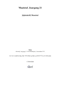 Maatstaf. Jaargang 21