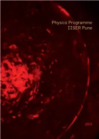 Physics Programme IISER Pune