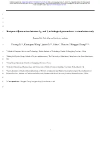 Reciprocal Interaction Between IK1 and If in Biological Pacemakers: a Simulation Study