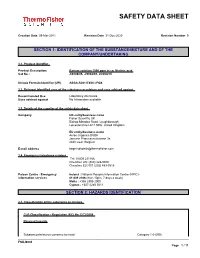 Safety Data Sheet