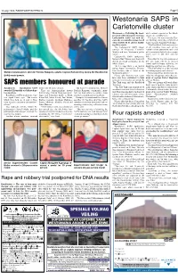 Westonaria SAPS in Carletonville Cluster
