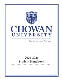 2020-2021 Student Handbook