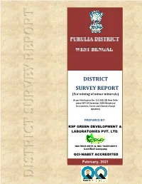 District Survey Report(For Mining of Minor Minerals)